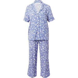 Women' Secret Pyžamo královská modrá / světle šedá / bílá