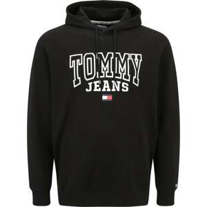 Tommy Jeans Plus Mikina námořnická modř / červená / černá / bílá