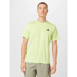ADIDAS PERFORMANCE Funkční tričko světle zelená / černá