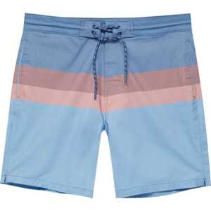 Pull&Bear Plavecké šortky nebeská modř / světlemodrá / starorůžová / pastelově růžová