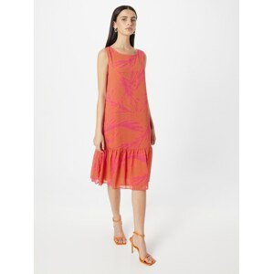 COMMA Letní šaty oranžová / pink