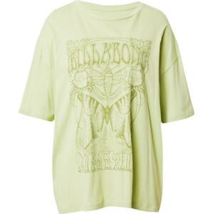 BILLABONG Oversized tričko 'ONE IS ALL' rákos / světle zelená