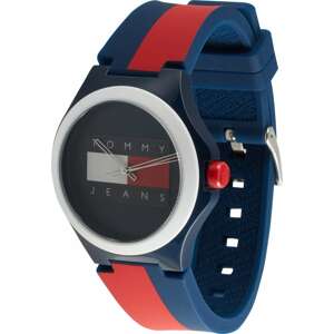 Tommy Jeans Analogové hodinky námořnická modř / ohnivá červená / bílá