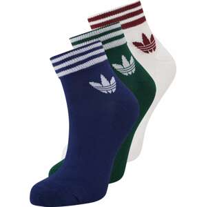 ADIDAS ORIGINALS Ponožky modrá / tmavě zelená / bordó / bílá