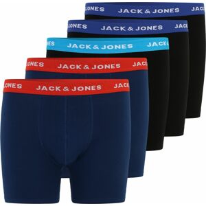 Jack & Jones Plus Boxerky 'LEE' modrá / oranžově červená / černá / bílá