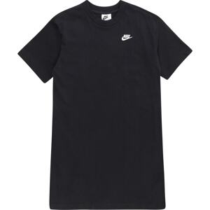Šaty Nike Sportswear černá / bílá