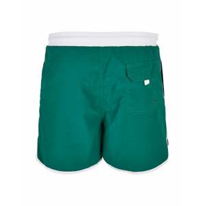 Urban Classics Plavecké šortky  zelená / bílá