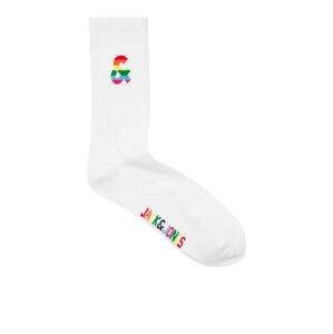 JACK & JONES Ponožky 'PRIDE'  zelená / červená / bílá