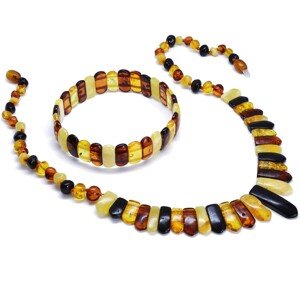 Aranys Jantarový náhrdelník excluziv multicolor, 48 cm 09689