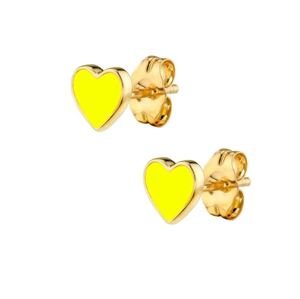 Aranys Dětské náušnice - výběr barev, Žlutá 56438