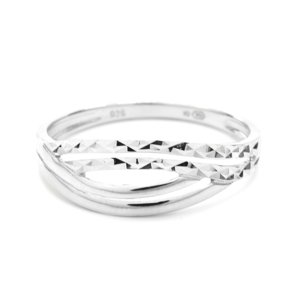 Aranys Jemný stříbrný prsten Dell, 56 03228