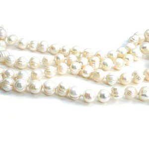 Aranys Náhrdelník říční perly bílé 120cm 07037