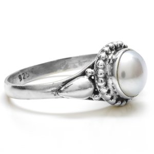 Aranys Stříbrný prsten perla, 62 10352