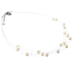 Aranys Náhrdelník přírodní bílé perly 16127