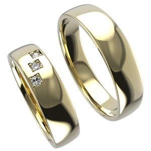 Aranys Zlaté snubní prsteny, Zlato Au 585/1000, Diamant 16158